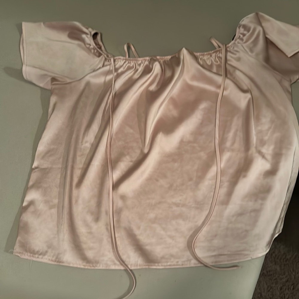 Silk pink blouse